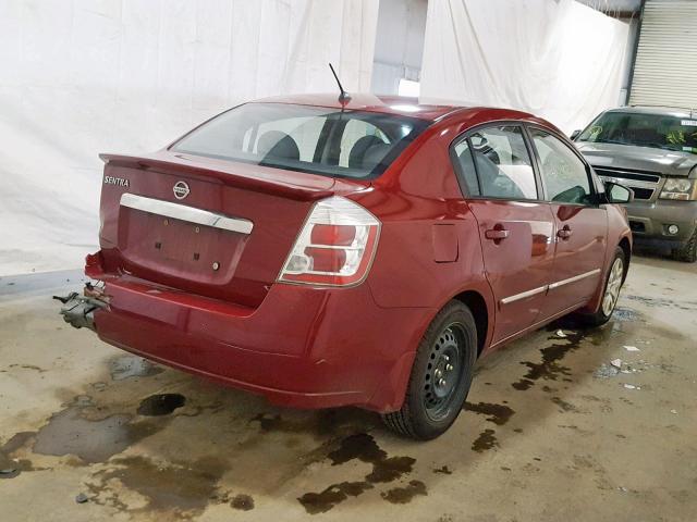 3N1AB6AP6BL655463 - 2011 NISSAN SENTRA 2.0 RED photo 4