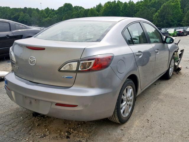 JM1BL1U78D1830559 - 2013 MAZDA 3 I SILVER photo 4