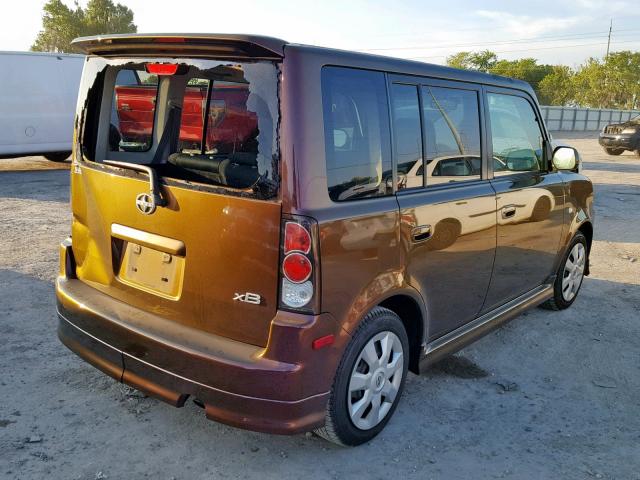 JTLKT324064125975 - 2006 TOYOTA SCION XB 棕色 照片 4