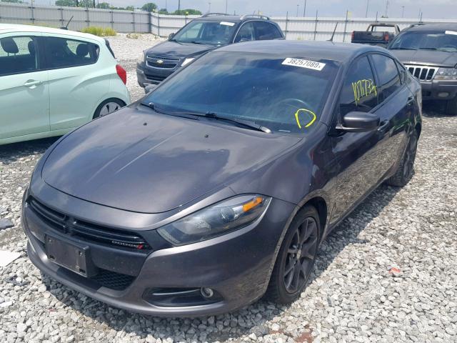 1C3CDFBB9FD410806 - 2015 DODGE DART SXT GRAY photo 2