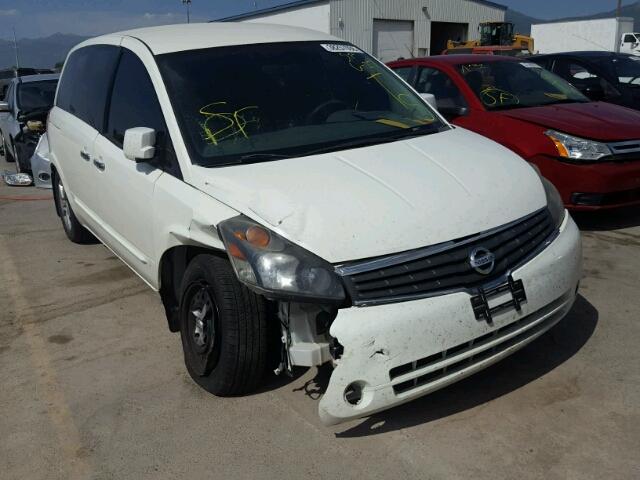 5N1BV28U69N105358 - 2009 NISSAN QUEST S WHITE photo 1