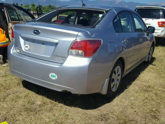 JF1GJAA64CG010052 - 2012 SUBARU IMPREZA SILVER photo 4