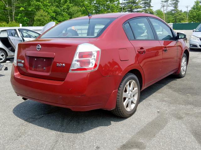 3N1AB61E67L669272 - 2007 NISSAN SENTRA 2.0 RED photo 4