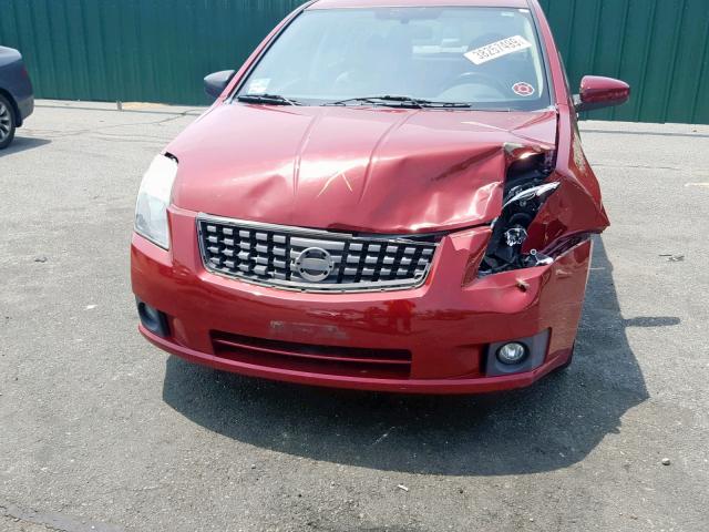 3N1AB61E67L669272 - 2007 NISSAN SENTRA 2.0 RED photo 9