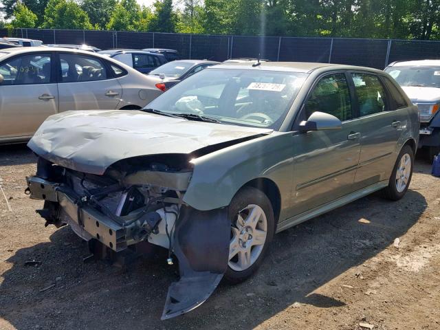 1G1ZT63826F117287 - 2006 CHEVROLET MALIBU MAX მწვანე ფოტო 2