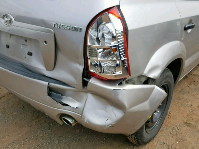 KM8JM12B26U258577 - 2006 HYUNDAI TUCSON GL SILVER photo 9