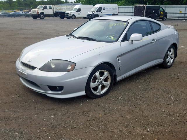 KMHHM65D36U192047 - 2006 HYUNDAI TIBURON GS GRAY photo 2