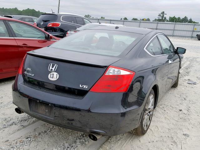 1HGCS2B8XAA009436 - 2010 HONDA ACCORD EXL BLACK photo 4