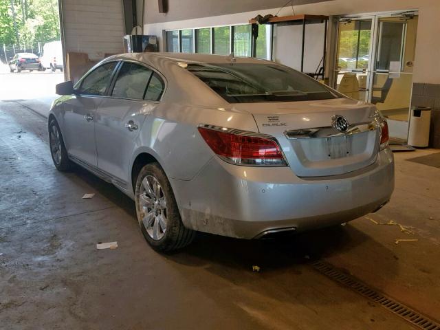 1G4GE5ED2BF142130 - 2011 BUICK LACROSSE C SILVER photo 3