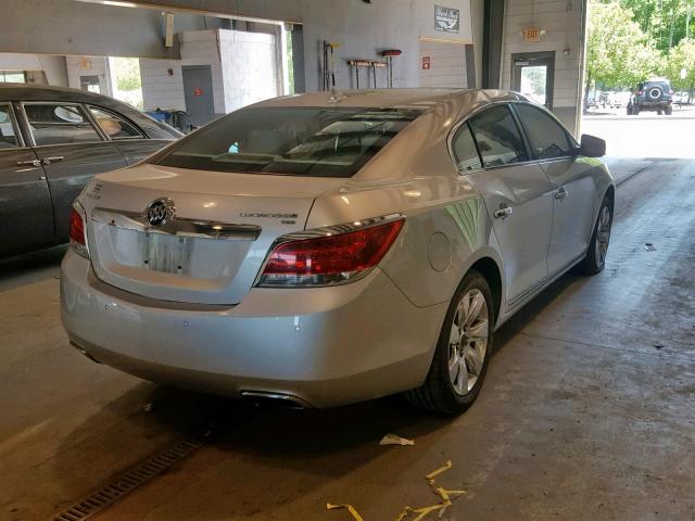 1G4GE5ED2BF142130 - 2011 BUICK LACROSSE C SILVER photo 4