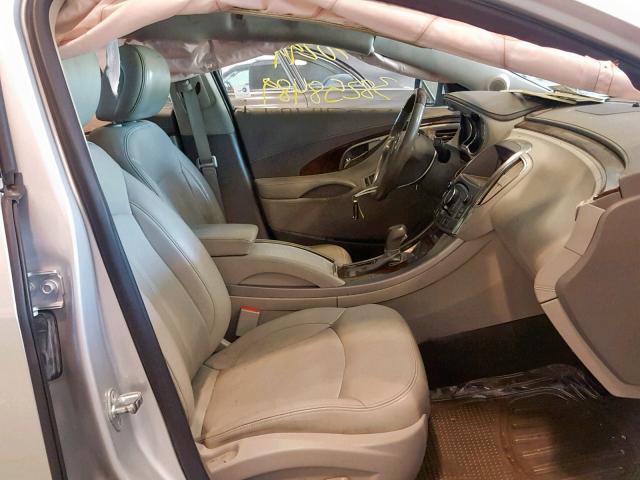 1G4GE5ED2BF142130 - 2011 BUICK LACROSSE C SILVER photo 5