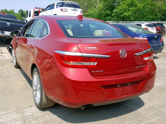 1G4PR5SK1F4213102 - 2015 BUICK VERANO CON RED photo 3