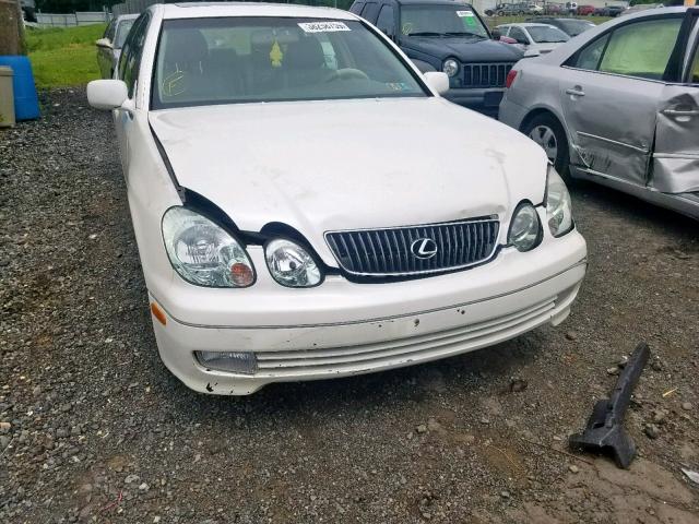 JT8BD69S830181520 - 2003 LEXUS GS 300 WHITE photo 9