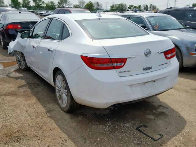 1G4PP5SK7D4209770 - 2013 BUICK VERANO WHITE photo 3