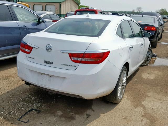 1G4PP5SK7D4209770 - 2013 BUICK VERANO WHITE photo 4