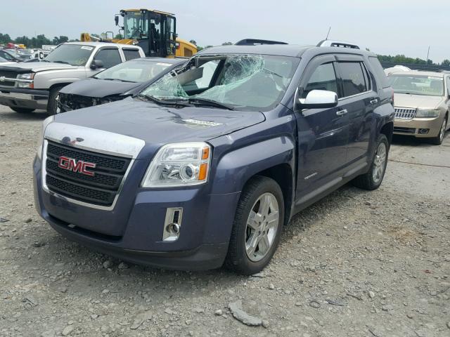 2GKALWEKXD6109835 - 2013 GMC TERRAIN SL BLUE photo 2