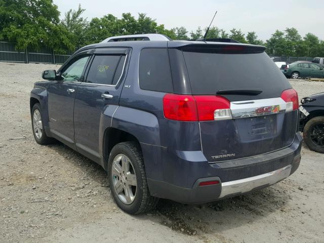 2GKALWEKXD6109835 - 2013 GMC TERRAIN SL BLUE photo 3