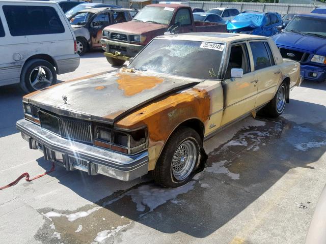 6S69B8Q451795 - 1978 CADILLAC SEVILLE YELLOW photo 2