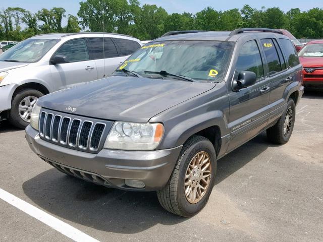 1J4GW58JX3C556014 - 2003 JEEP GRAND CHER GRAY photo 2