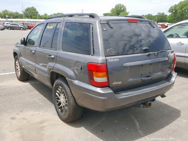 1J4GW58JX3C556014 - 2003 JEEP GRAND CHER GRAY photo 3