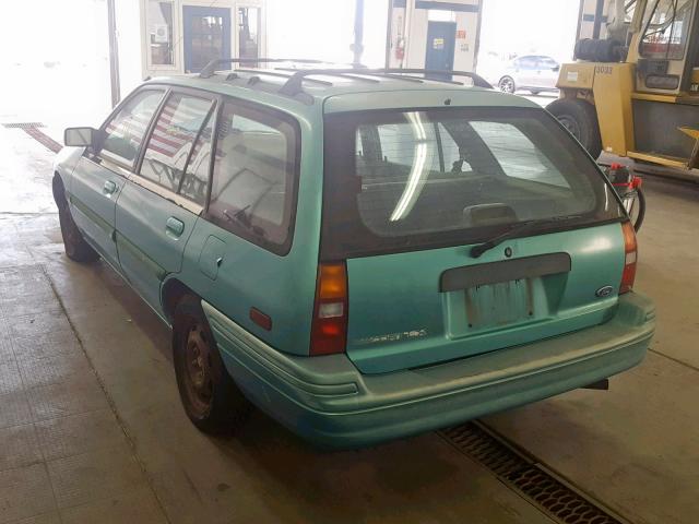 3FARP15J6RR157660 - 1994 FORD ESCORT LX TEAL photo 3