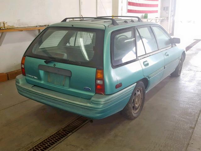 3FARP15J6RR157660 - 1994 FORD ESCORT LX TEAL photo 4