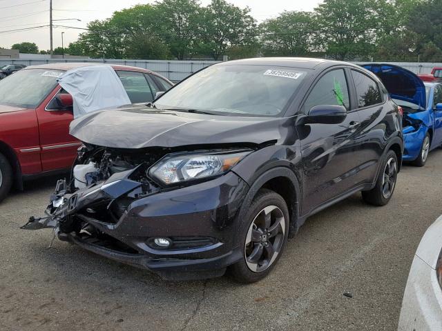 3CZRU6H59JG719141 - 2018 HONDA HR-V EX GRAY photo 2