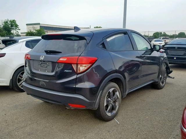 3CZRU6H59JG719141 - 2018 HONDA HR-V EX GRAY photo 4