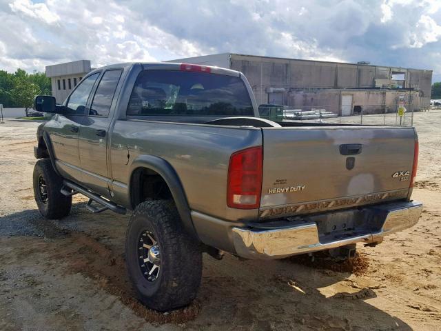 3D7KS28C45G775195 - 2005 DODGE RAM 2500 S ნაცრისფერი ფოტო 3