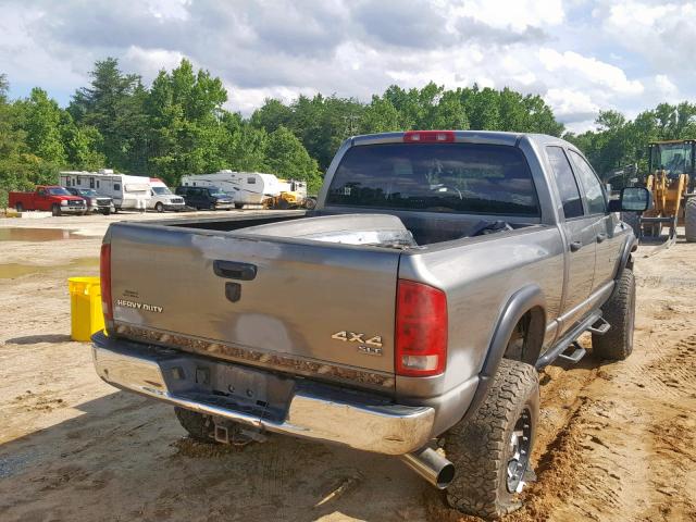 3D7KS28C45G775195 - 2005 DODGE RAM 2500 S GRAY photo 4