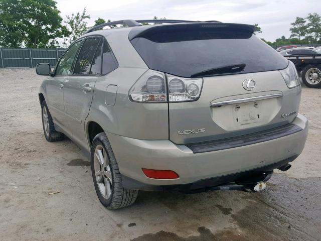 JTJHW31U272017463 - 2007 LEXUS RX 400H SILVER photo 3