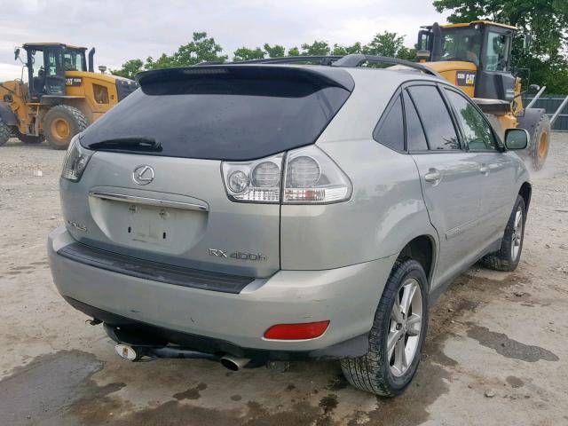 JTJHW31U272017463 - 2007 LEXUS RX 400H SILVER photo 4