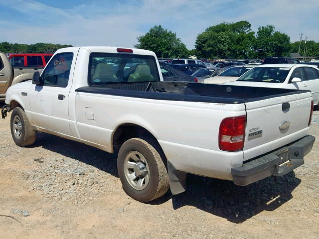 1FTYR10D97PA67618 - 2007 FORD RANGER WHITE photo 3