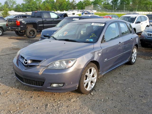 JM1BK343371669697 - 2007 MAZDA 3 HATCHBAC GRAY photo 2