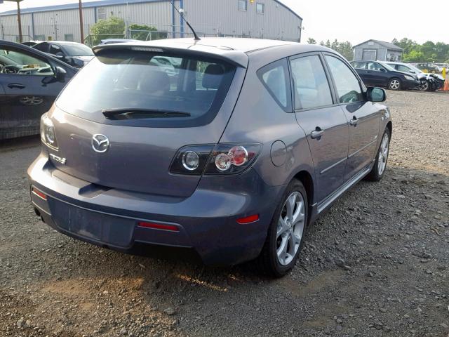 JM1BK343371669697 - 2007 MAZDA 3 HATCHBAC GRAY photo 4