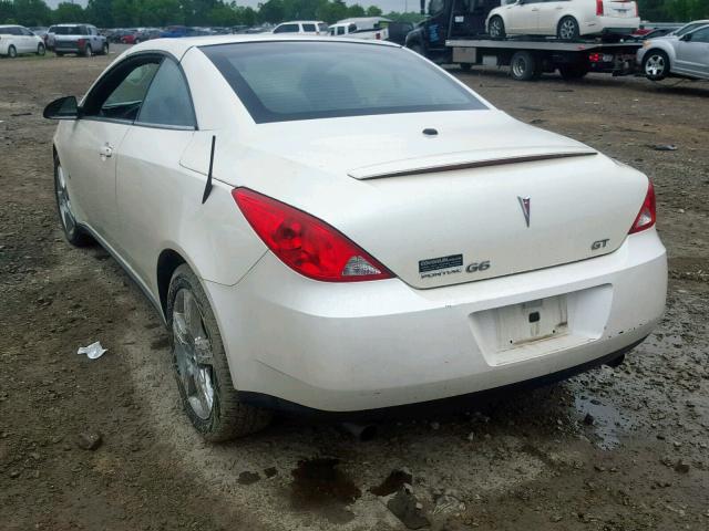 1G2ZH361394113940 - 2009 PONTIAC G6 GT WHITE photo 3