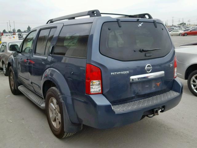 5N1AR18U18C654566 - 2008 NISSAN PATHFINDER BLUE photo 3