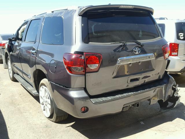 5TDDY5G11JS157346 - 2018 TOYOTA SEQUOIA PL CHARCOAL photo 3