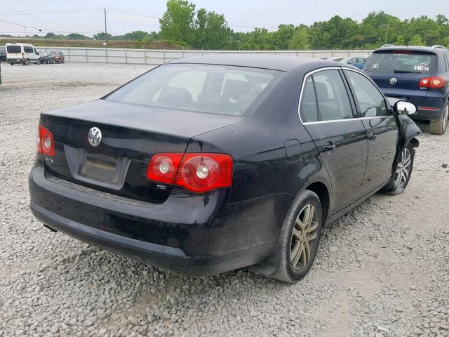 3VWRT71K86M627717 - 2006 VOLKSWAGEN JETTA TDI BLACK photo 4