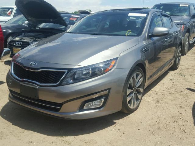 5XXGR4A68FG427531 - 2015 KIA OPTIMA SX SILVER photo 2