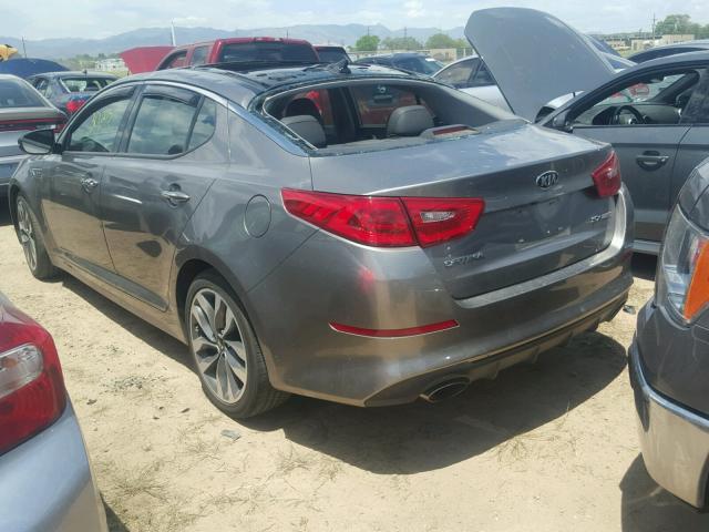 5XXGR4A68FG427531 - 2015 KIA OPTIMA SX SILVER photo 3