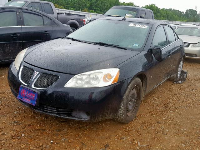 1G2ZF57B584177047 - 2008 PONTIAC G6 VALUE L BLACK photo 2