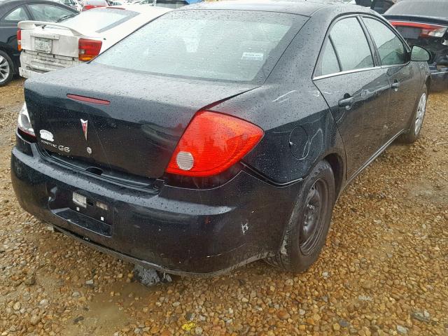 1G2ZF57B584177047 - 2008 PONTIAC G6 VALUE L BLACK photo 4