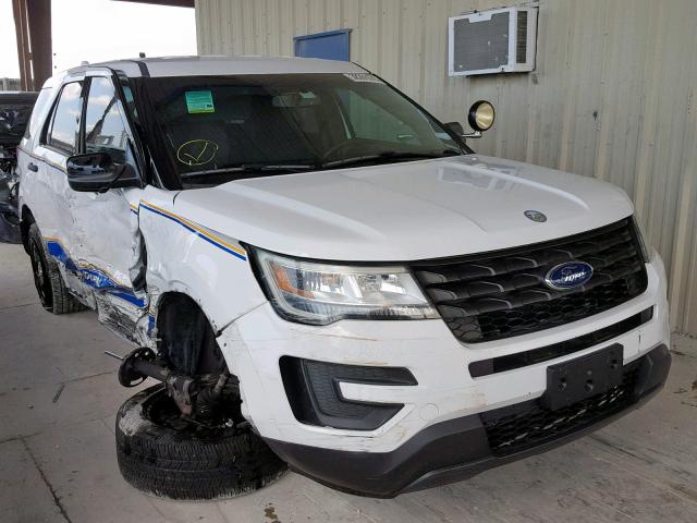 1FM5K8AR4GGA28604 - 2016 FORD EXPLORER P WHITE photo 1