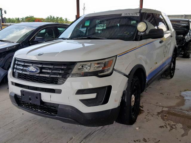 1FM5K8AR4GGA28604 - 2016 FORD EXPLORER P WHITE photo 2