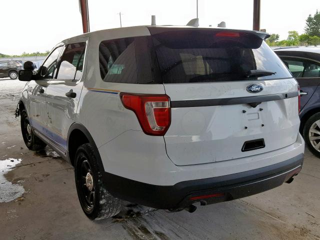 1FM5K8AR4GGA28604 - 2016 FORD EXPLORER P WHITE photo 3