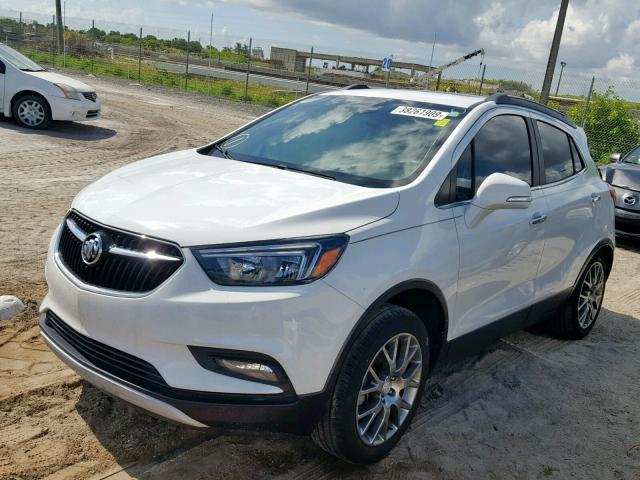 KL4CJ1SB5HB056735 - 2017 BUICK ENCORE SPO WHITE photo 2