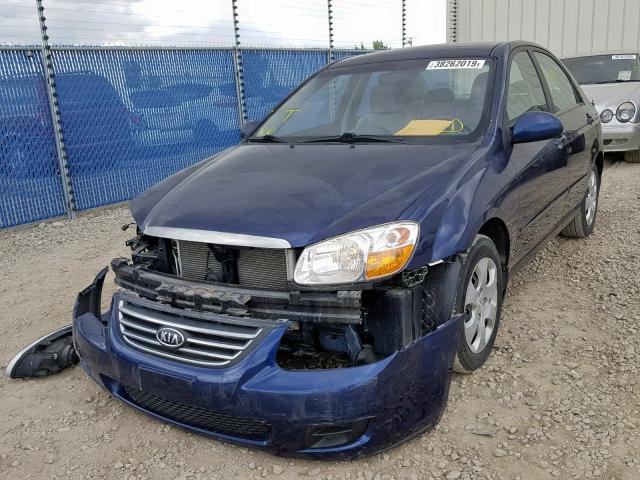 KNAFE121285576773 - 2008 KIA SPECTRA EX BLUE photo 2