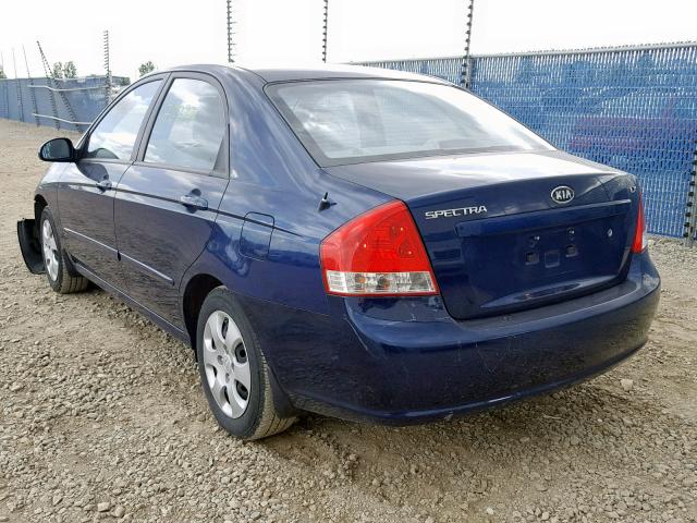 KNAFE121285576773 - 2008 KIA SPECTRA EX BLUE photo 3