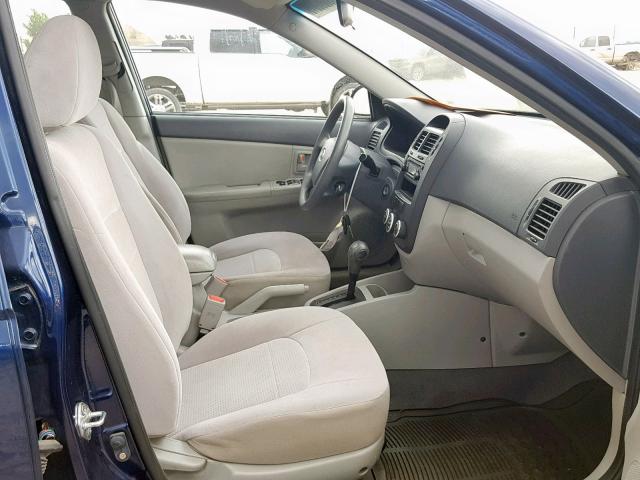 KNAFE121285576773 - 2008 KIA SPECTRA EX BLUE photo 5